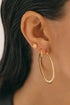 FLAMING HEART STUD GOUD